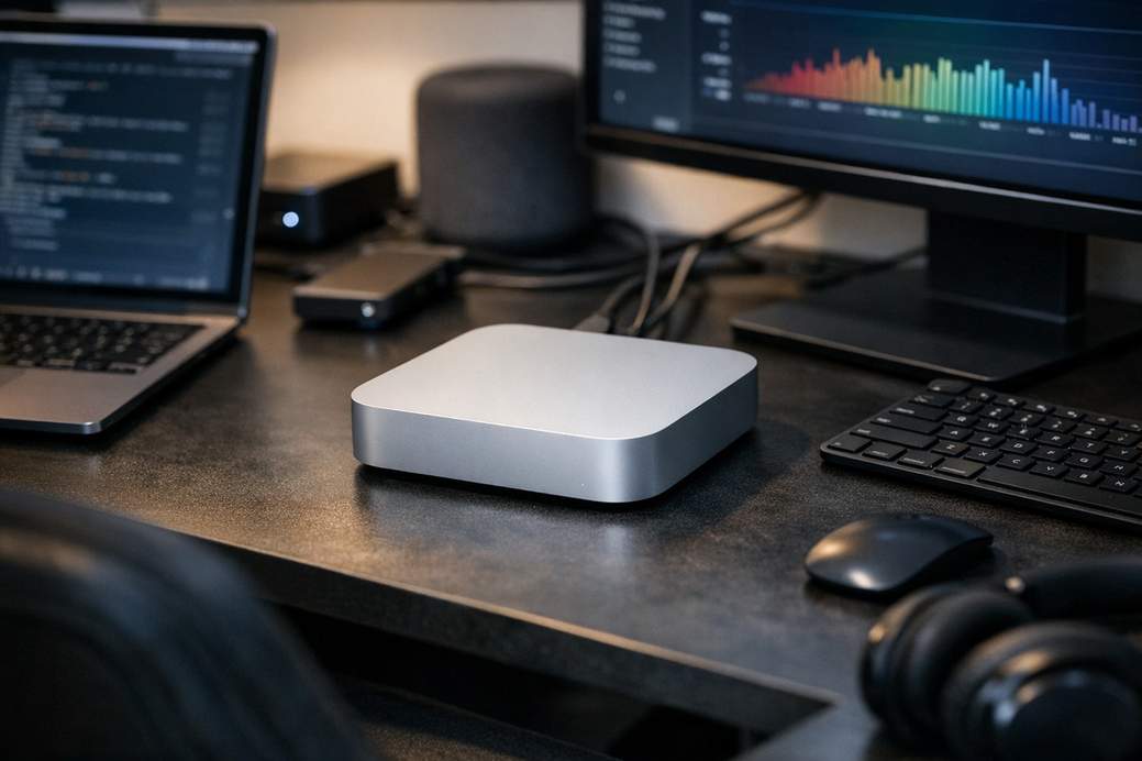 Mac Mini M6 — Apple M6 de 2 nanómetros; dos motores neuronales de 16 núcleos; se recomiendan 32 GB