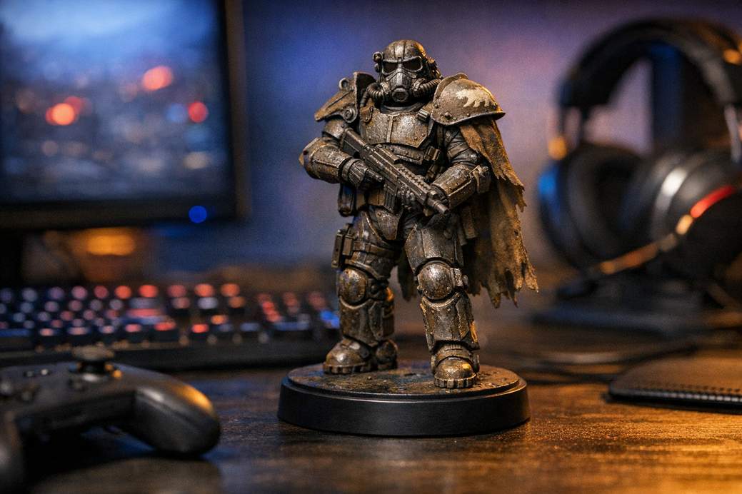Sideshow presenta la estatua de la armadura de poder NCR